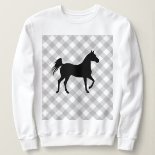 Sweatshirt Buffalo Plaid Horse Lover (Pas Si) Douleur moche