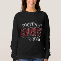 Buffalo Plaid Merry Christ Mas Christmas Christian