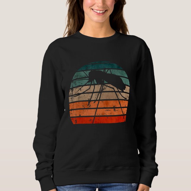 Sweatshirt Bug d'insectes moustique vintage Retro Sunset Summ (Devant)