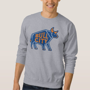 Sweatshirt Bull City - Design géométrique de taureaux - Durha