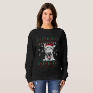 Sweatshirt Bull Terrier Noël Douille moche Drôle Chien Amour