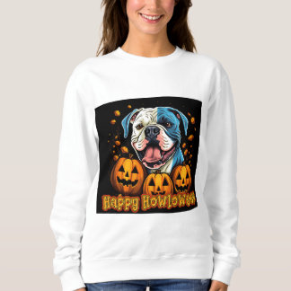 Sweatshirt Bulldog Happy Howloween