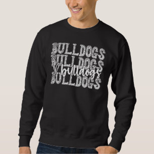 Sweatshirt Bulldogs Spirit Wear Jeu Jour École Mascotte Sport