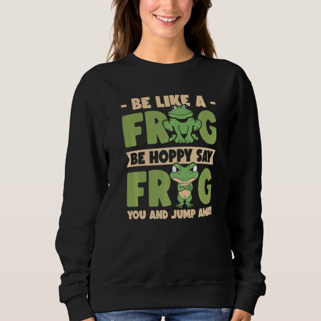 Sweatshirt Bullfrog Hunter Frog Gigging Frog Catching  2 (Devant)