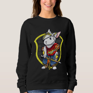 Sweatshirt Bunny Chevalier mignon Rabbit médiéval Chevalier g