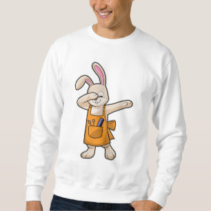 Sweatshirt Bunny comme coiffeur avec peigne et ciseaux