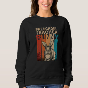 Sweatshirt Bunny Graphic Correspondance Retro Enseignant prés