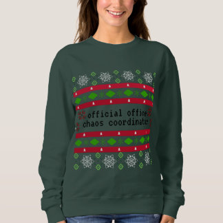 Sweatshirt Bureau Officiel Personnalisé "Sweater" laid