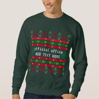 Sweatshirt Bureau Officiel Personnalisé "Sweater" laid