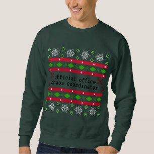 Sweatshirt Bureau Officiel Personnalisé "Sweater" laid