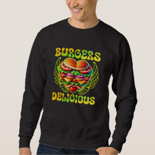 Sweatshirt burgers délicieux