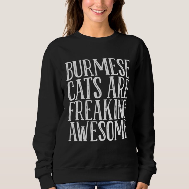Sweatshirt Burmese cat  Burmese  Burmese kitten  6 (Devant)