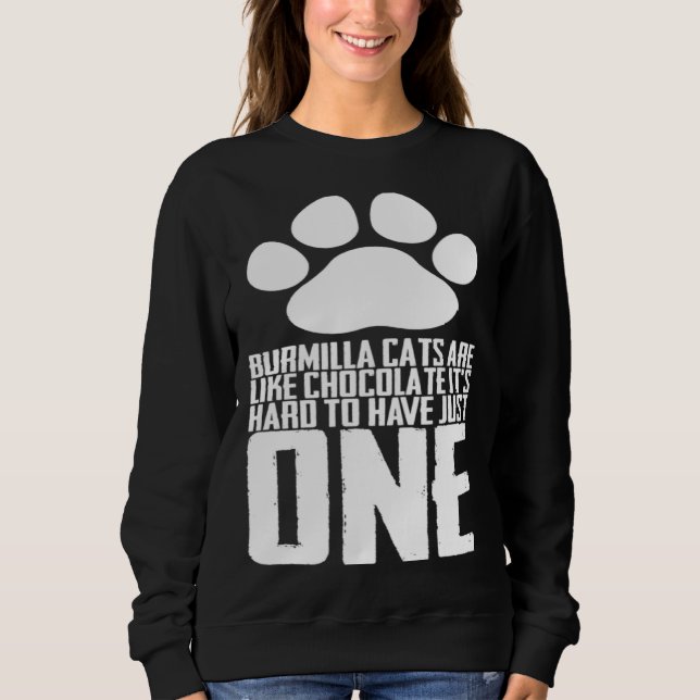 Sweatshirt Burmilla  Burmilla cat  Burmilla mom  1 (Devant)