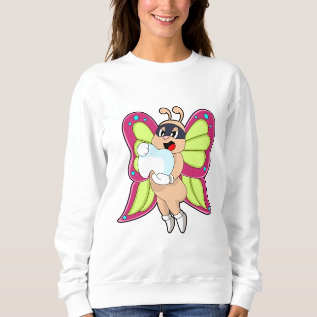 Sweatshirt Butterfly Dentist Teeth (Devant)