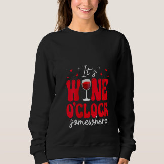Sweatshirt Buveuses de vin pour papa maman de la part de S