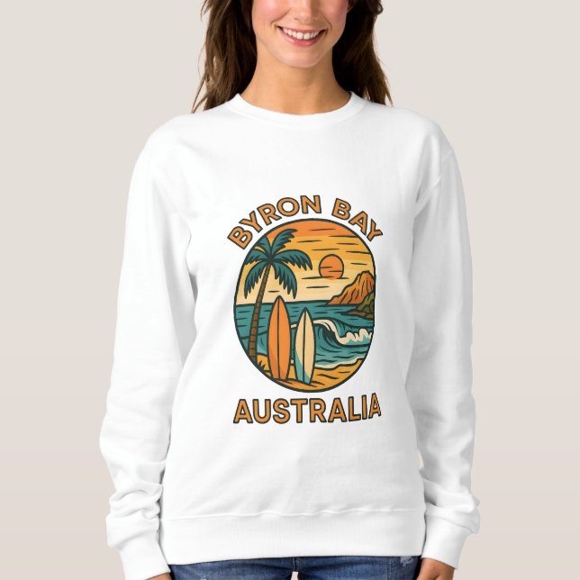 Sweatshirt Byron Bay Sunrise – Coastal Summer Vibes Australia (Devant)