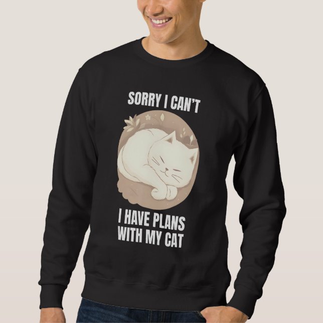 Sweatshirt Ca for MenWomen   Ca for Cat DadMom 4 (Devant)