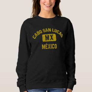Sweatshirt Cabo San Lucas Mexico Gym Style Ambre Distressed P