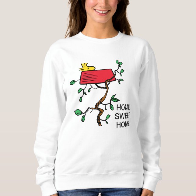 Sweatshirt cacahuètes | Bois en sieste dans le plat de Snoopy (Devant)