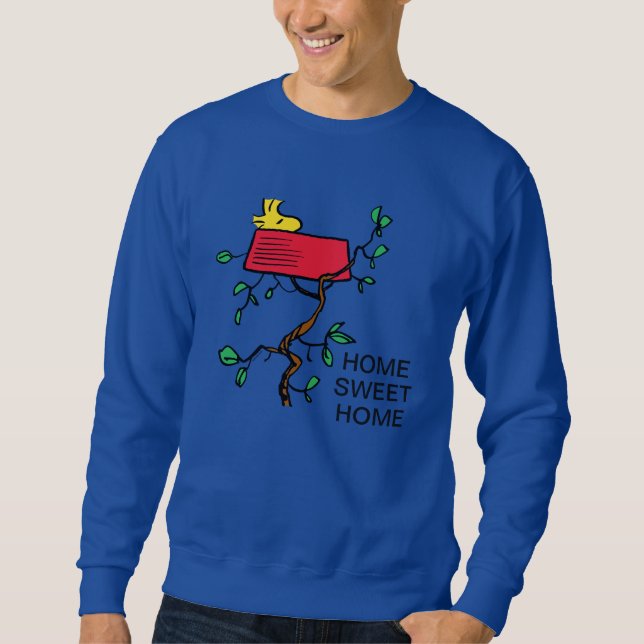 Sweatshirt cacahuètes | Bois en sieste dans le plat de Snoopy (Devant)