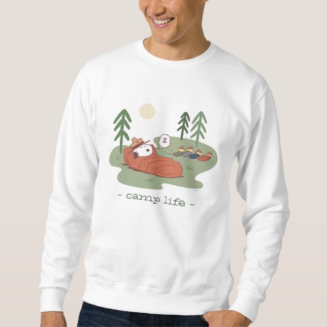 Sweatshirt cacahuètes | Campeurs de couchage Snoopy & Woodsto (Devant)