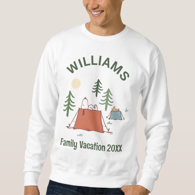 Sweatshirt cacahuètes | Camping vacances en famille (Devant)