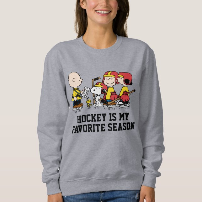 Sweatshirt cacahuètes | Charlie Coach de hockey Brown (Devant)