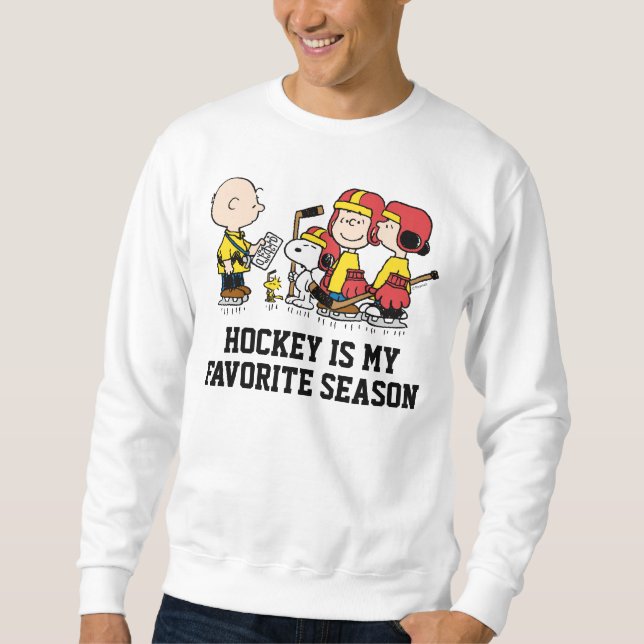 Sweatshirt cacahuètes | Charlie Coach de hockey Brown (Devant)