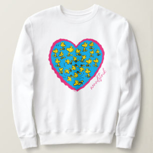 Sweatshirt cacahuètes   Coeur bleu Woodstock
