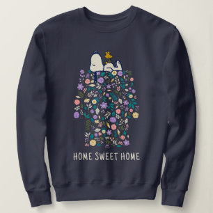 Sweatshirt cacahuètes en fleur   Snoopy's Doghouse