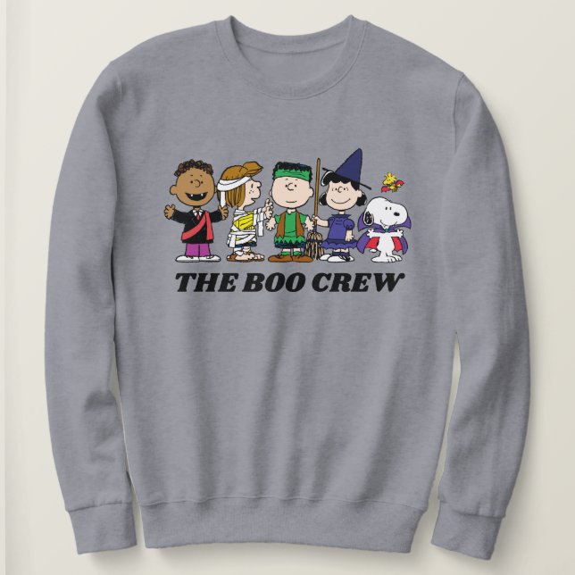 Sweatshirt cacahuètes | Halloween L'Équipage Boo (Design devant)