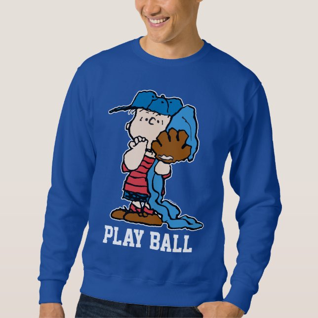 Sweatshirt cacahuètes | Linus Dans Son Engin De Baseball (Devant)