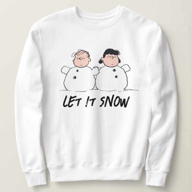 Sweatshirt cacahuètes | Linus & Lucy Snowmen (Design devant)