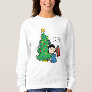 Sweatshirt cacahuètes   Lucy Christmas Tree