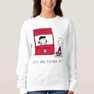 Sweatshirt cacahuètes Lucy donne des conseils Brown à Charl