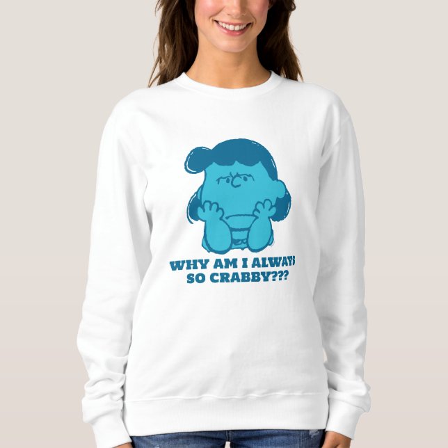 Sweatshirt cacahuètes | Lucy Who Says I'm Crabby? ? (Devant)