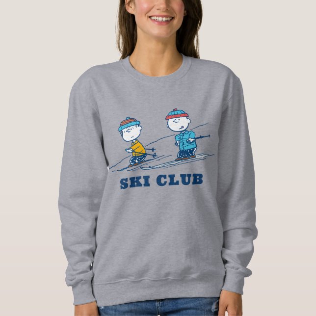 Sweatshirt cacahuètes | Ski d'hiver sur les pistes (Devant)