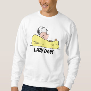 Sweatshirt cacahuètes   Snoopy & Charlie Brown dans la chaise