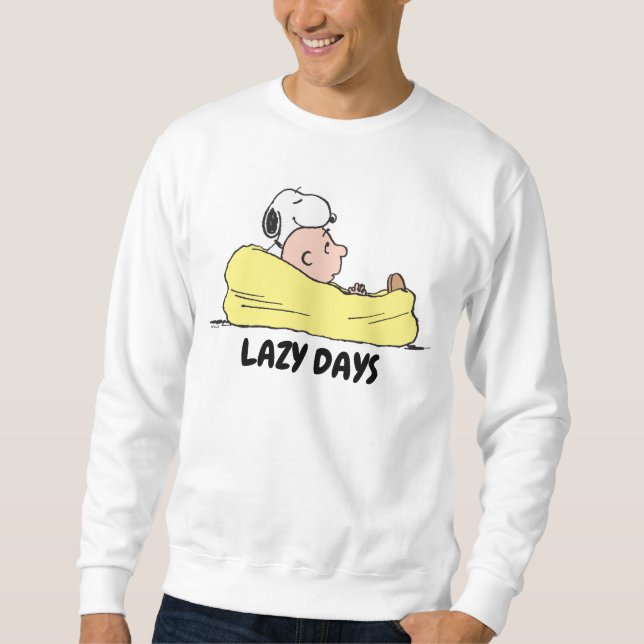 Sweatshirt cacahuètes | Snoopy & Charlie Brown dans la chaise (Devant)