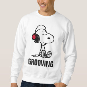 Sweatshirt cacahuètes Snoopy dans les casques