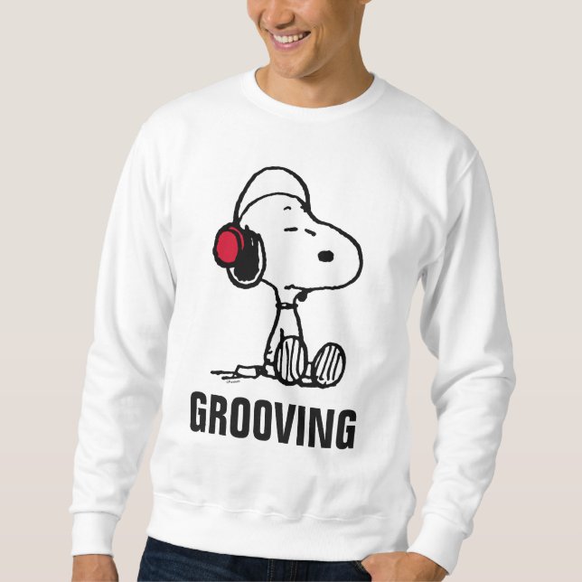 Sweatshirt cacahuètes | Snoopy dans les casques (Devant)
