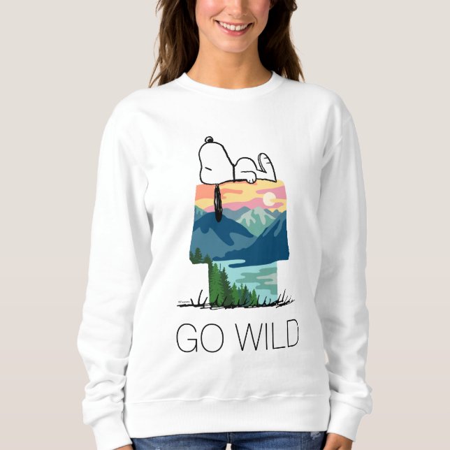 Sweatshirt cacahuètes | Snoopy Dog House Go Wild (Devant)
