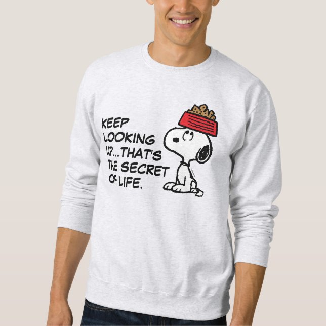 Sweatshirt cacahuètes | Snoopy Équilibrer Son Chien Disque (Devant)