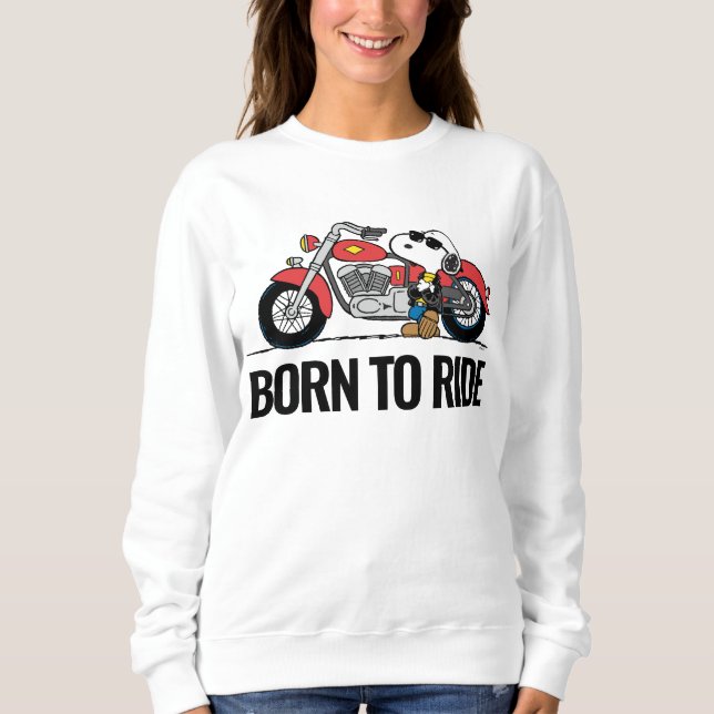 Sweatshirt cacahuètes | Snoopy et sa moto (Devant)