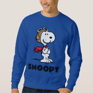 Sweatshirt cacahuètes Snoopy L'As Volant
