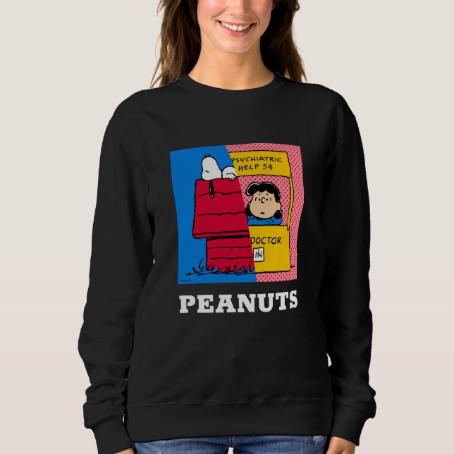 Sweatshirt cacahuètes | Snoopy & Lucy Half & Half (Devant)