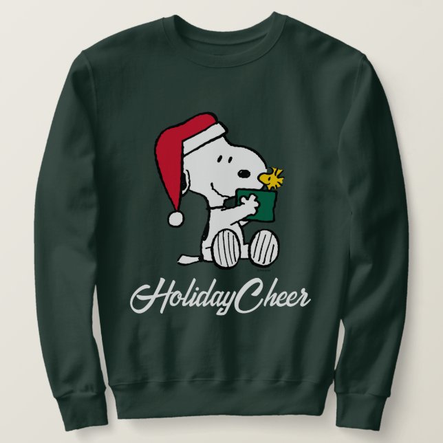 Sweatshirt cacahuètes | Snoopy Père Noël & Woodstock Cadeau (Design devant)
