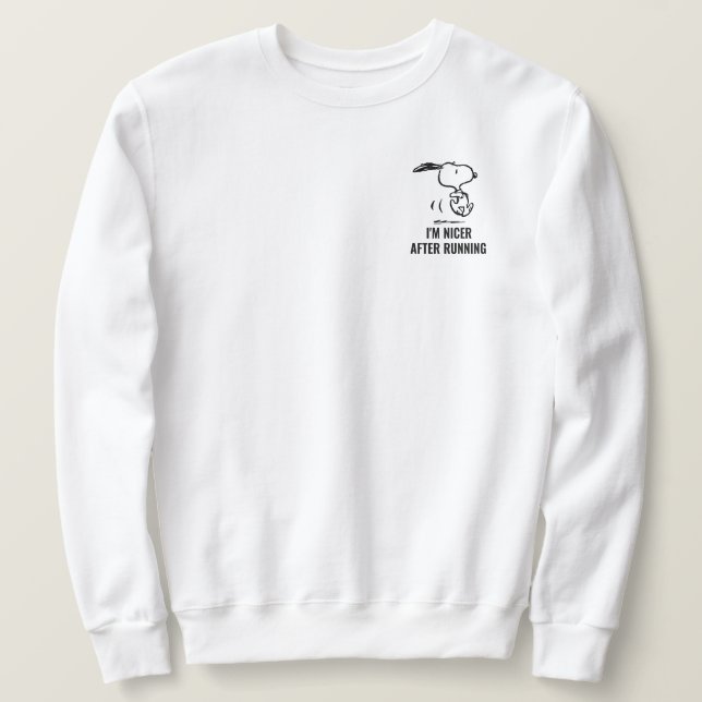 Sweatshirt cacahuètes | Snoopy Running (Design devant)