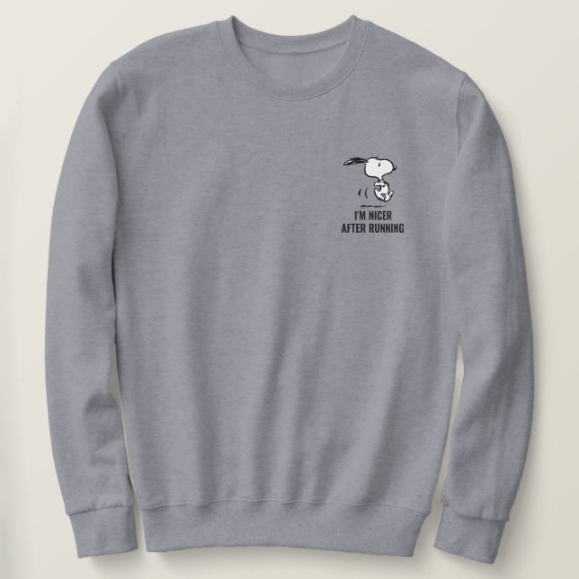 Sweatshirt cacahuètes | Snoopy Running (Design devant)