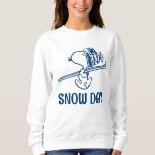 Sweatshirt cacahuètes   Snoopy Ski Trip